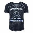 This 2020 Retirement Funny Garden 556 Shirt Men's Short Sleeve V-neck 3D Print Retro Tshirt Navy Blue