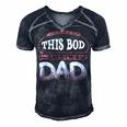 This Bod Says Im A Dad Tee Great Presents In Fathers Day 21 Shirt Men's Short Sleeve V-neck 3D Print Retro Tshirt Navy Blue