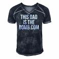 This Dad Is Bomb Dot Com Funny Men's Short Sleeve V-neck 3D Print Retro Tshirt Navy Blue