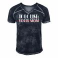 To Do List Your Mom Dad Men's Short Sleeve V-neck 3D Print Retro Tshirt Navy Blue