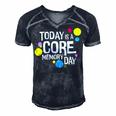 Today Is A Core Memory Day For Men Women & Kids 258 Trending Shirt Men's Short Sleeve V-neck 3D Print Retro Tshirt Navy Blue