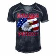 Ultra Maga Patriot American Eagle Us Flag Men's Short Sleeve V-neck 3D Print Retro Tshirt Navy Blue