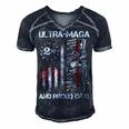 Ultra Maga We The People Proud Republican Usa Flag V2 Men's Short Sleeve V-neck 3D Print Retro Tshirt Navy Blue