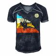 Vintage Retro Rock Climber 178 Shirt Men's Short Sleeve V-neck 3D Print Retro Tshirt Navy Blue