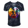 Vintage Retro Rock Climber 179 Shirt Men's Short Sleeve V-neck 3D Print Retro Tshirt Navy Blue