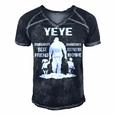 Yeye Grandpa Gift Yeye Best Friend Best Partner In Crime Men's Short Sleeve V-neck 3D Print Retro Tshirt Navy Blue