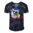 You Free Tonight Bald Eagle American Flag Happy 4Th Of July V2 Men's Short Sleeve V-neck 3D Print Retro Tshirt Navy Blue