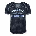 Your Dad Is My Cardio S Fathers Day Womens Mens Kids Men's Short Sleeve V-neck 3D Print Retro Tshirt Navy Blue