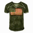 4Th Of July American Flag Vintage Usa Men Women Patriotic Men's Short Sleeve V-neck 3D Print Retro Tshirt Green