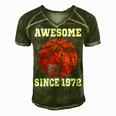 50Th Birthday Basketball Player 50 Years Old Vintage Retro Men's Short Sleeve V-neck 3D Print Retro Tshirt Green