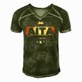 Aita Like Dad Only Cooler Tee- For A Basque Father Men's Short Sleeve V-neck 3D Print Retro Tshirt Green
