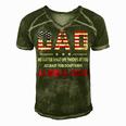 At Least You Dont Have A Liberal Child American Flag Men's Short Sleeve V-neck 3D Print Retro Tshirt Green