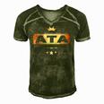 Ata Like Dad Only Cooler Tee- For An Azerbaijani Father Men's Short Sleeve V-neck 3D Print Retro Tshirt Green