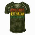 Awesome Like My Daughter-In-Law Men's Short Sleeve V-neck 3D Print Retro Tshirt Green