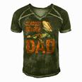Bearded Dragon Dad - Bearded Dragon Papa Father Men's Short Sleeve V-neck 3D Print Retro Tshirt Green