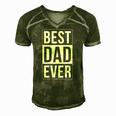Best Dad Ever Mm0016 Men's Short Sleeve V-neck 3D Print Retro Tshirt Green