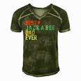 Best Jack-A-Bee Dad Ever  Retro Vintage Men's Short Sleeve V-neck 3D Print Retro Tshirt Green