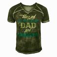 Blessed To Be Called Dad And Grandpa Funny Fathers Day Idea Men's Short Sleeve V-neck 3D Print Retro Tshirt Green Blessed To Be Called Dad And Grandpa Funny Fathers Day Idea Men's Short Sleeve V-neck 3D Print Retro Tshirt Green