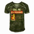 Call Me Old Fashioned Funny Sarcasm Drinking Gift Men's Short Sleeve V-neck 3D Print Retro Tshirt Green