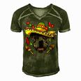 Cinco De Mayo Pit Bull Men Women Kids Sombrero T-Shirt Men's Short Sleeve V-neck 3D Print Retro Tshirt Green