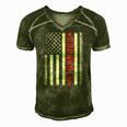 Cornhole American Flag 4Th Of July Bags Player Novelty Men's Short Sleeve V-neck 3D Print Retro Tshirt Green