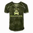 Dads Taxi Service Dad Cab Driver Men's Short Sleeve V-neck 3D Print Retro Tshirt Green