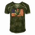 Eagle American Flag 4Th Of July Usa Merica Bird Lover Gift Men's Short Sleeve V-neck 3D Print Retro Tshirt Green