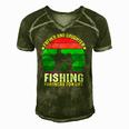 Father And Daughter Fishing Partners Father And Daughter Fishing Partners For Life Fishing Lovers Men's Short Sleeve V-neck 3D Print Retro Tshirt Green