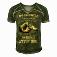 Father Grandpa My Daughter Will Never Be Too Old To Be Daddys Little Girl 61 Family Dad Men's Short Sleeve V-neck 3D Print Retro Tshirt Green