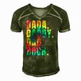 Fathers Day 2022 Dada Daddy Dad Bruh Tie Dye Dad Jokes Mens Men's Short Sleeve V-neck 3D Print Retro Tshirt Green