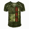 Fathers Day Best Dad Ever With Us Men's Short Sleeve V-neck 3D Print Retro Tshirt Green