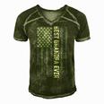 Fathers Day Best Dad Ever With Us V2 Men's Short Sleeve V-neck 3D Print Retro Tshirt Green