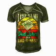 Fathers Day For Dad Jokes Funny Dad For Men Men's Short Sleeve V-neck 3D Print Retro Tshirt Green