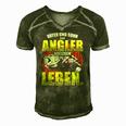 Fischer Fishing Equipment Angler Father And Son Saying Men's Short Sleeve V-neck 3D Print Retro Tshirt Green