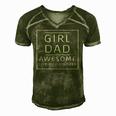 Girl Dad Awesome Like My Daughter Fathers Day Men's Short Sleeve V-neck 3D Print Retro Tshirt Green