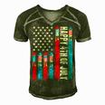 Happy 4Th Of July American Flag Fireworks Patriotic Outfits Men's Short Sleeve V-neck 3D Print Retro Tshirt Green
