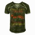 I Have Two Titles Dad And Papa And I Rock Papa T-Shirt Fathers Day Gift Men's Short Sleeve V-neck 3D Print Retro Tshirt Green