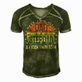 I Have Two Titles Dad And Stepdad Fathers Day Men's Short Sleeve V-neck 3D Print Retro Tshirt Green