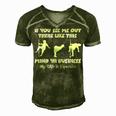 If You See Me Out There Like This Funny Fat Guy Man Husband Men's Short Sleeve V-neck 3D Print Retro Tshirt Green