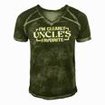 Im Clearly Uncles Favorite Favorite Niece And Nephew Men's Short Sleeve V-neck 3D Print Retro Tshirt Green