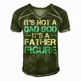 Its Not A Dad Bod Its A Father Figure Fathers Day Men's Short Sleeve V-neck 3D Print Retro Tshirt Green