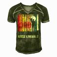 Just A Regular Dad Trying Not To Raise Liberals Fathers Day Men's Short Sleeve V-neck 3D Print Retro Tshirt Green