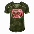 Kids Always A Daddys Girl Girls Daughter Men's Short Sleeve V-neck 3D Print Retro Tshirt Green