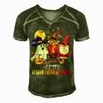 Lover Halloween Merry Christmas Happy 14 Shirt Men's Short Sleeve V-neck 3D Print Retro Tshirt Green