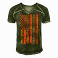 Mens 4Th Of July Fathers Day Patriotic American Basketball Dad Men's Short Sleeve V-neck 3D Print Retro Tshirt Green