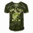 Mens Dont Fluff With Me Tshirt Funny Bunny Rabbit Easter Graphic Novelty Tee 176 Trending Men's Short Sleeve V-neck 3D Print Retro Tshirt Green