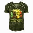 Mens Funny Bear Camping - Its Not A Dad Bod Its A Father Figure Men's Short Sleeve V-neck 3D Print Retro Tshirt Green