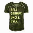 Mens Funny Best Grumpy Uncle Ever Grouchy Uncle Gift Men's Short Sleeve V-neck 3D Print Retro Tshirt Green