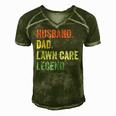 Mens Funny Lawn Mowing Lawn Care Stuff Gift Vintage Retro Men's Short Sleeve V-neck 3D Print Retro Tshirt Green