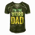 Mens Having A Weird Dad Builds Character Im The Weird Dad Men's Short Sleeve V-neck 3D Print Retro Tshirt Green